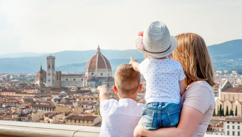 Florencia con niños